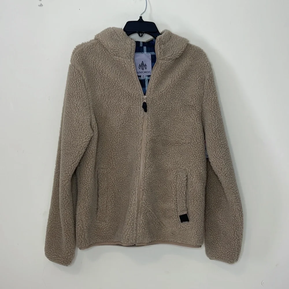 RAINFOREST Faux Fur Hooded Jacket NWT Size Small